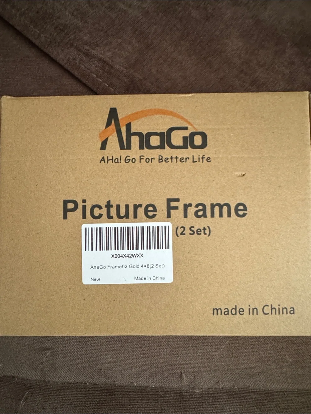 Set of 2 4x6 Gold Photo Frames - Sleek Metal Picture Frames